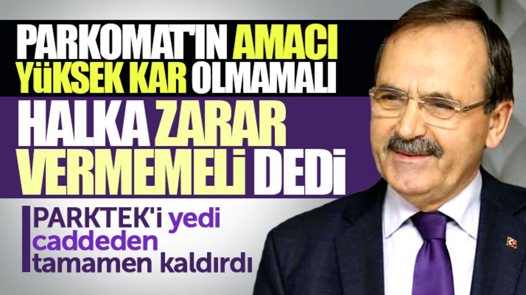 Zihni Şahin'den PARKOMAT açıklaması! PARKTEK'i 7 caddeden kaldırdık
