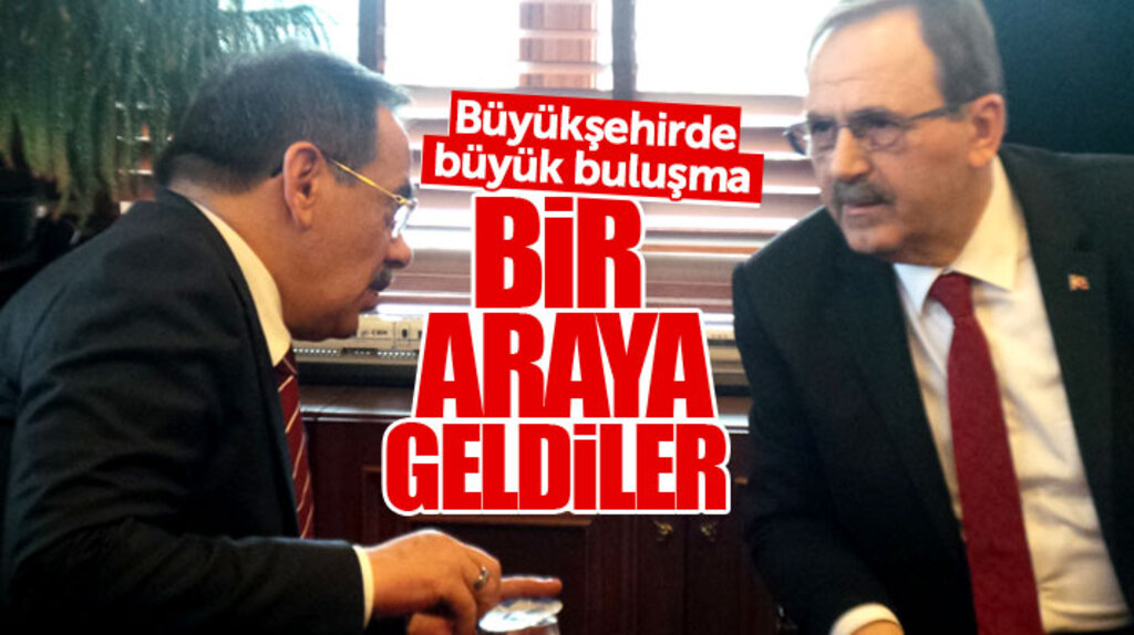 Samsun Büyükşehir'de Mustafa Demir, Zihni Şahin ile bir araya geldi