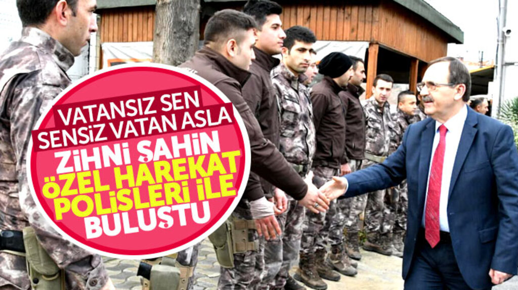 Zihni Şahin, Samsun Özel Harekat Polisleri ile bir araya geldi