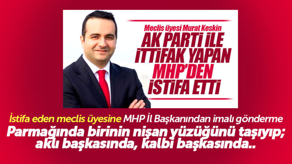 MHP Samsun İl Başkan Taner Tekin, istifa eden meclis üyesine imalı gönderme yaptı