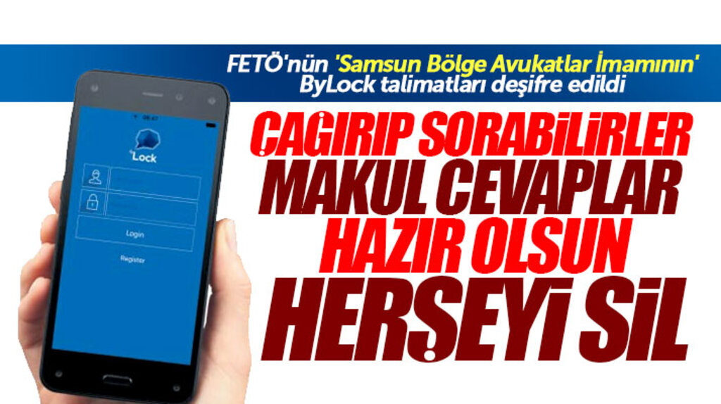 Samsun'da FETÖ'nün Bölge Avukatlar İmamının ByLock talimatları deşifre edildi
