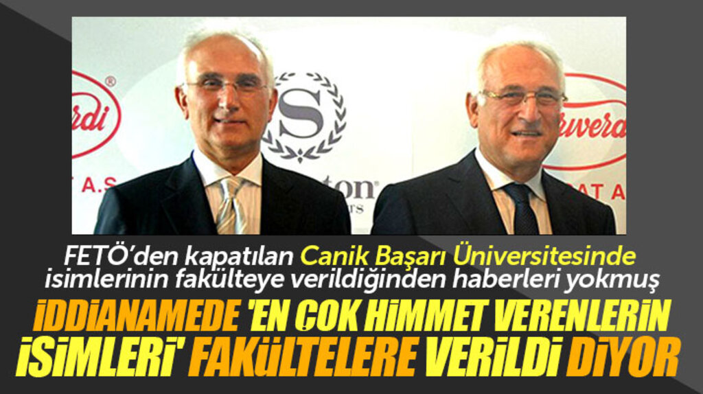 Tanrıverdi kardeşlerin Canik Başarı'da isimlerinin fakültelere verildiğinden haberleri yokmuş