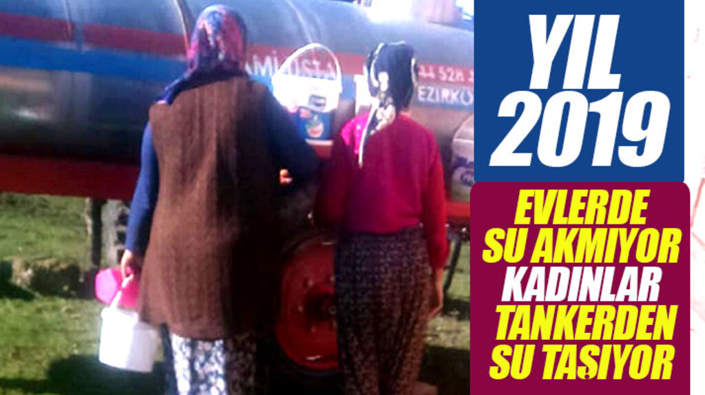 Samsun Vezirköprü'de o sokakta yıllardır su yok! Vatandaş su ihtiyacını tankerle karşılıyor