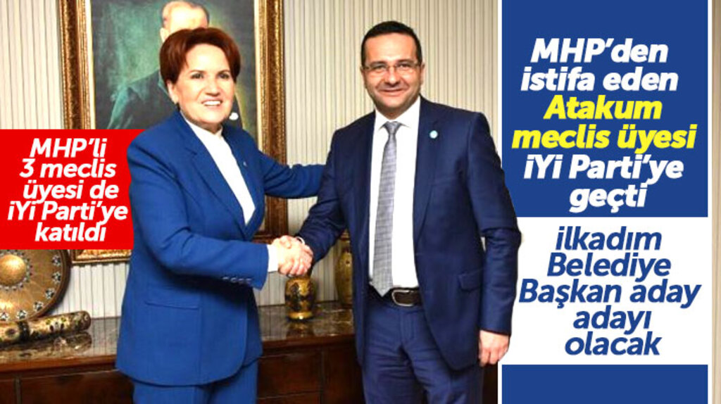 Samsun'da MHP'den istifa eden Atakum Belediyesi meclis üyesi 4 isim İYi Parti'ye geçti