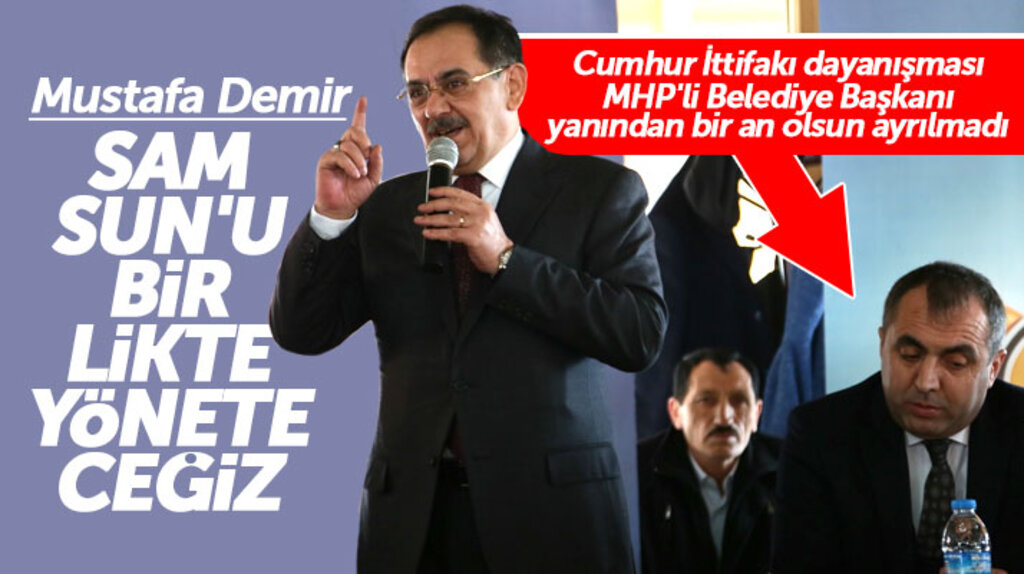 Samsun Büyükşehir adayı Mustafa Demir: Projeleri halk oylamasına sunacağız