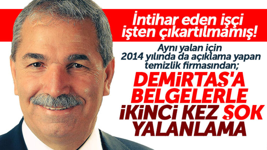 Necattin Demirtaş'ın intihar eden işçi iddiasına belgelerle yalanlama geldi