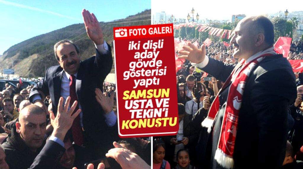 Samsun bugün Hayati Tekin ve Erhan Usta'nın mitingini konuştu
