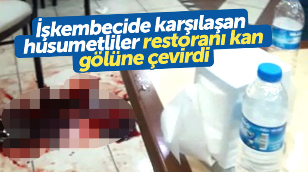 Samsun'da işkembecide karşılaşan husumetliler silahlı kavga etti, restoran kan gölüne döndü