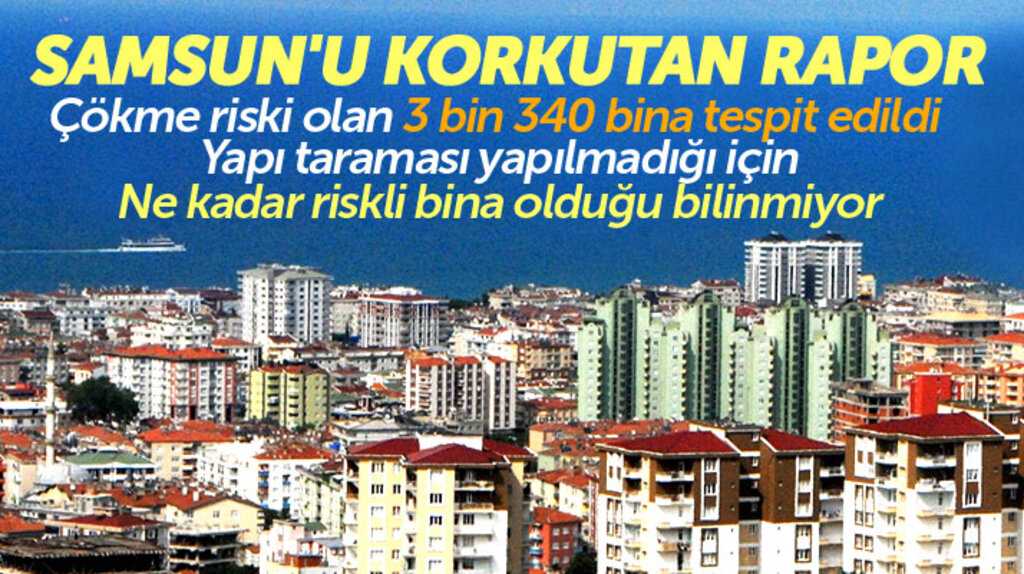 Samsun'da çökme riski olan 3 bin 340 bina tespit edildi