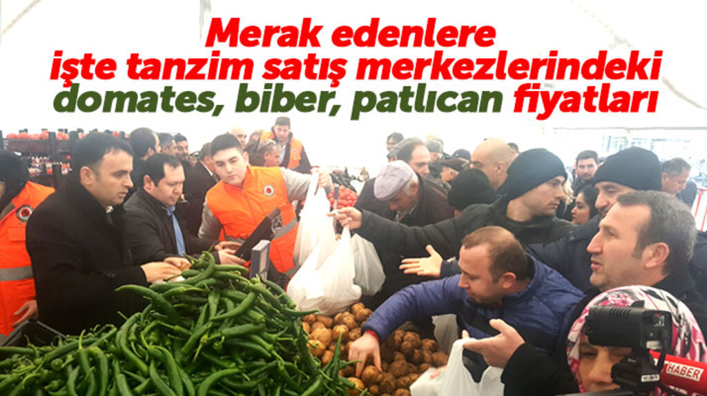 Samsun'da hizmete giren tanzim satış merkezlerinde işte domates, biber, patlıcan fiyatları