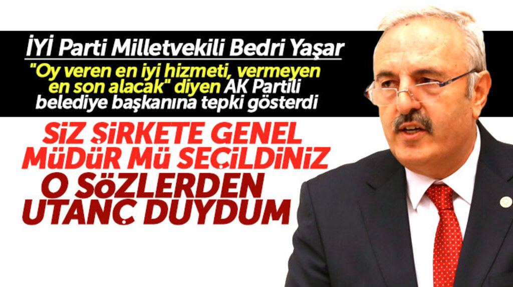 Samsun Milletvekili Bedri Yaşar, 19 Mayıs Belediye Başkanı Topaloğlu'na tepki gösterdi