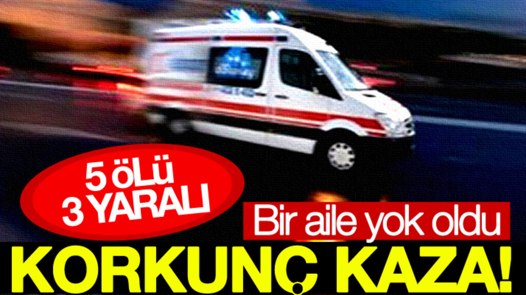 Samsun Çarşamba'da korkunç trafik kazası: 5 ölü, 3 yaralı