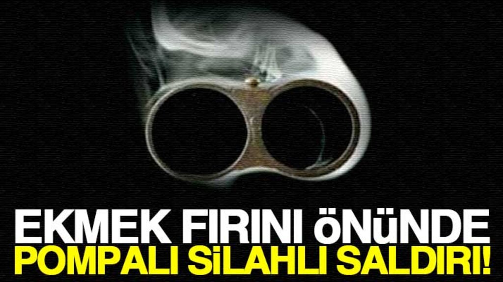 Samsun Bafra'da Somuncu Baba Ekmek Fırını önünde pampalı tüfekli saldırı