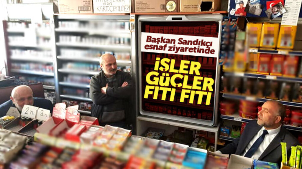 Canik Belediye Başkanı İbrahim Sandıkçı esnaf ve vatandaşları ziyaret etti hal hatır sordu
