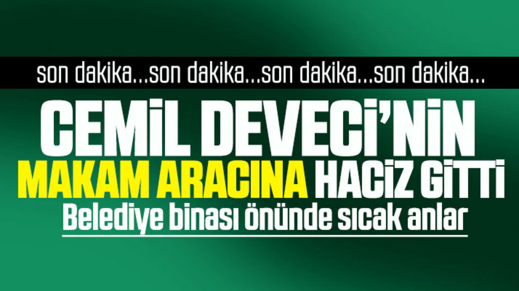 Samsun'da Atakum Belediye Başkanı Cemil Deveci'nin makam aracına haciz gitti