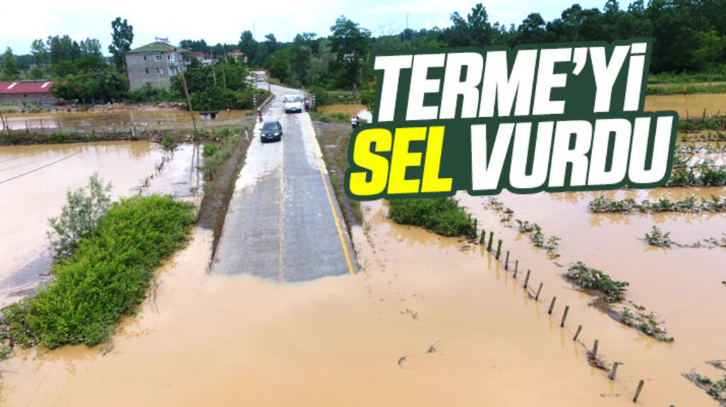 Samsun'un Terme ilçesini sel vurdu