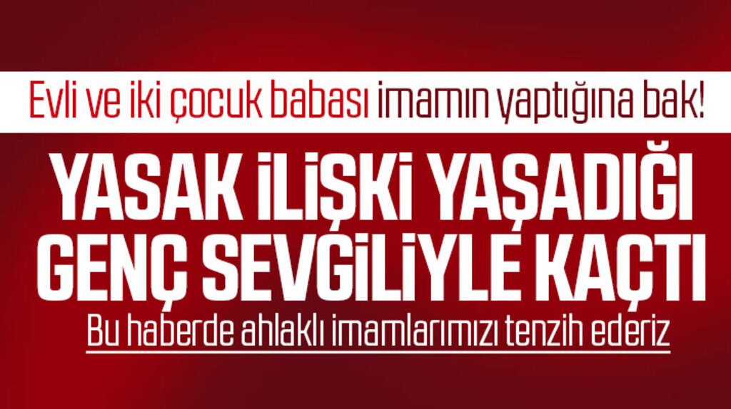 Bafra ilçesi İnözü mahallesinde evli iki çocuk babası cami imamı genç sevgiliyle kaçtı