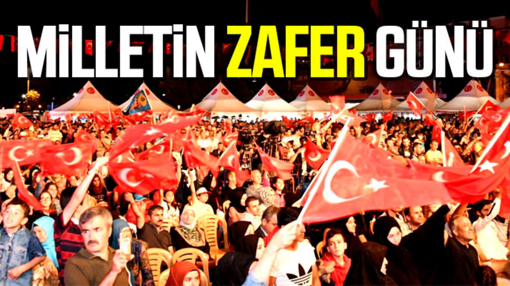 Samsun Cumhuriyet Meydanında 15 Temmuz'un 3'üncü yılında anma töreni düzenlendi