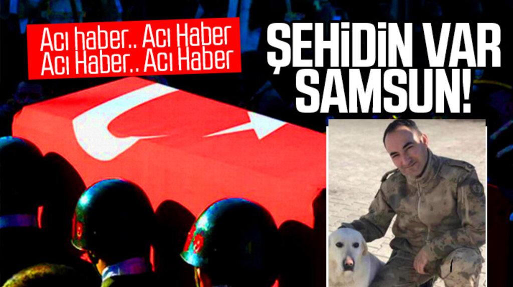 Samsun'un Asarcık ilçesi doğumlu Binbaşı Zafer Akkuş Bitlis'te şehit oldu