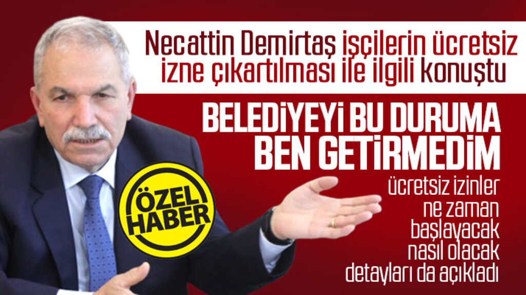 İlkadım Belediye Başkanı Necattin Demirtaş işçilerin ücretsiz izne çıkartılması ile ilgili konuştu