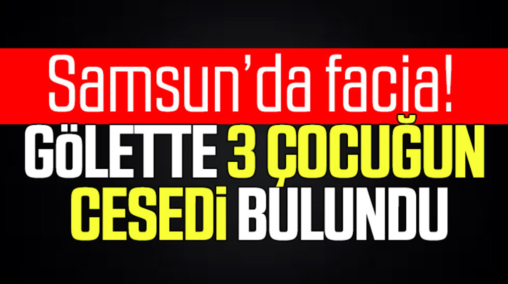 Samsun'un Tekkeköy ilçesi Altınkaya mahallesinde 3 çocuğun cesedi gölette bulundu