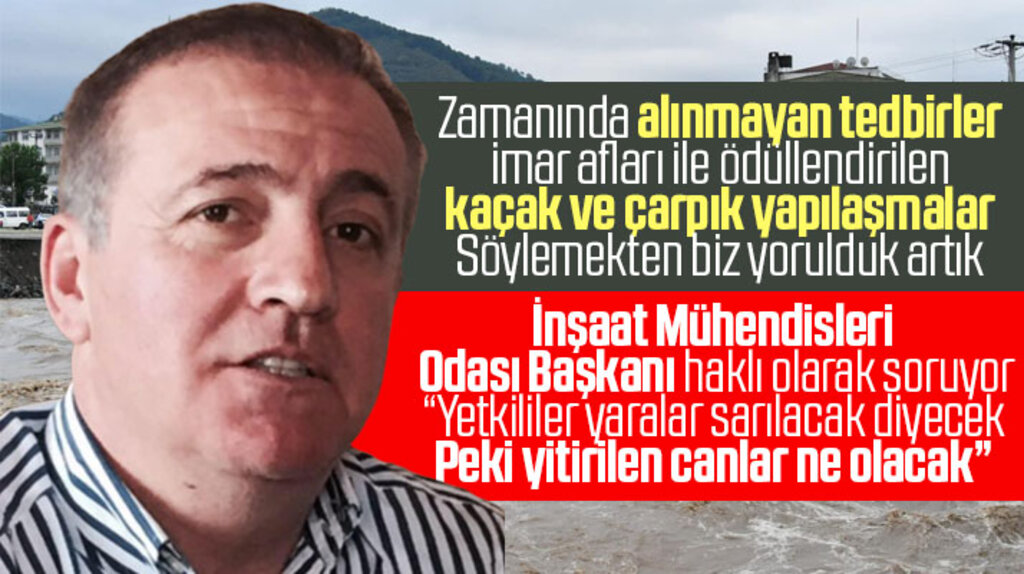 Samsun İMO Başkanı Cevat Öncü'den Salıpazarı'nda yaşanan sel ile ilgili açıklama