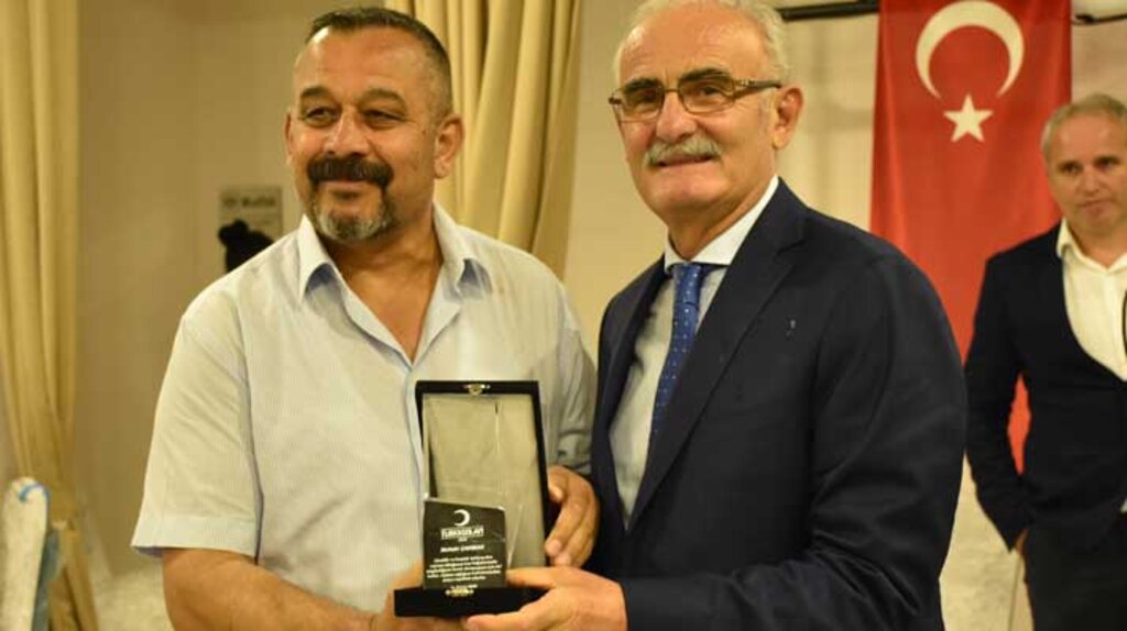 Samsun'da kan bağışı yapan gönüllülere madalyaları dağıtıldı