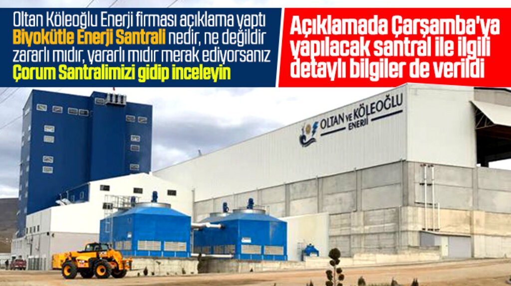 Oltan Köleoğlu Enerji firması Samsunluları Çorum-Mecitözü santralini incelemeye davet etti