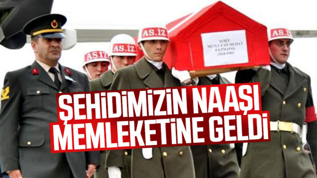 Bafralı şehit uzman onbaşı Mutlu Can Meşeci'nin cenazesi Samsun'a getirildi