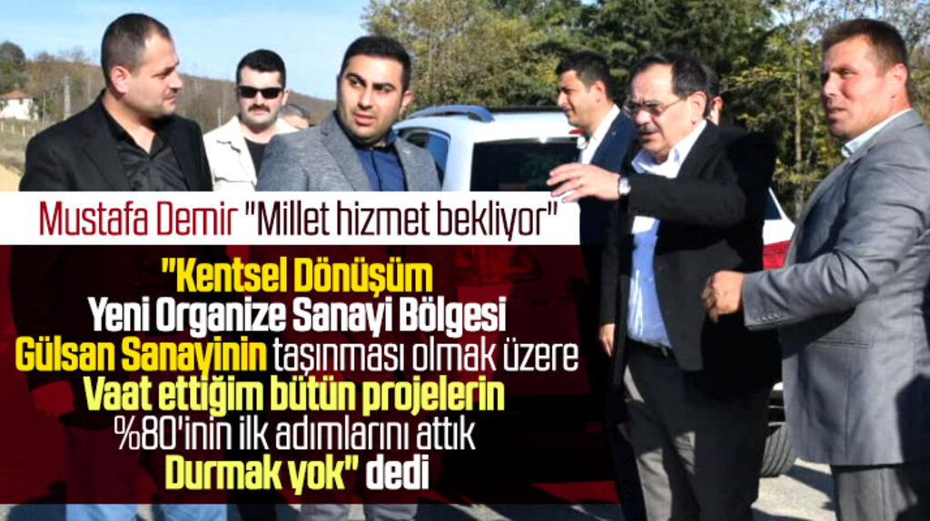 Mustafa Demir seçimde vaat ettiği projelerin yüzde 80'inin ilk adımını attıklarını açıkladı