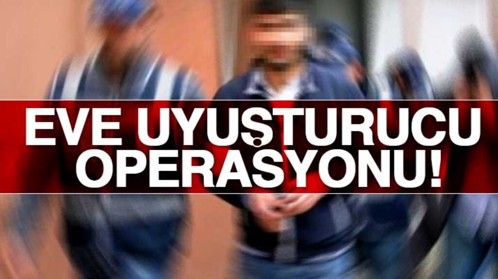 Samsun'un Canik ilçesinde bir eve uyuşturucu operasyonu yapıldı