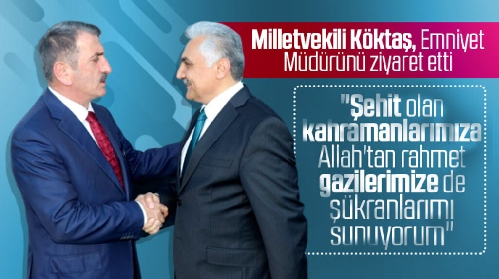 Samsun Milletvekili Fuat Köktaş, Emniyet Müdürü Urhal'ı ziyaret etti