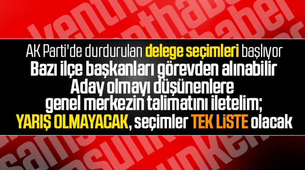 Samsun AK Parti'de durdurulan delege seçimleri bu hafta başlıyor