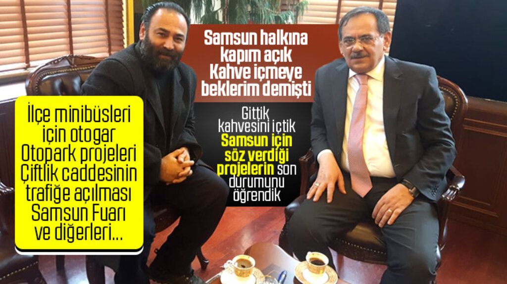 Mustafa Demir Samsun Kent Haber | Samsun Haber | Samsun Haberleri'e Samsun için yapacağı projeleri anlattı
