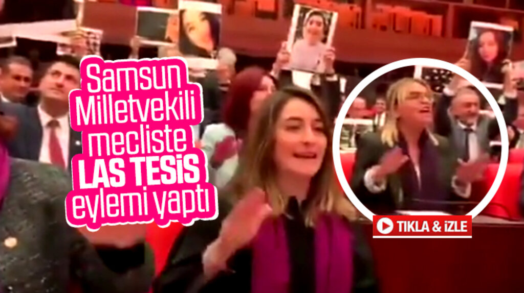 Samsun Milletvekili Hancıoğlu, TBMM'de Las Tesis eylemi yaptı