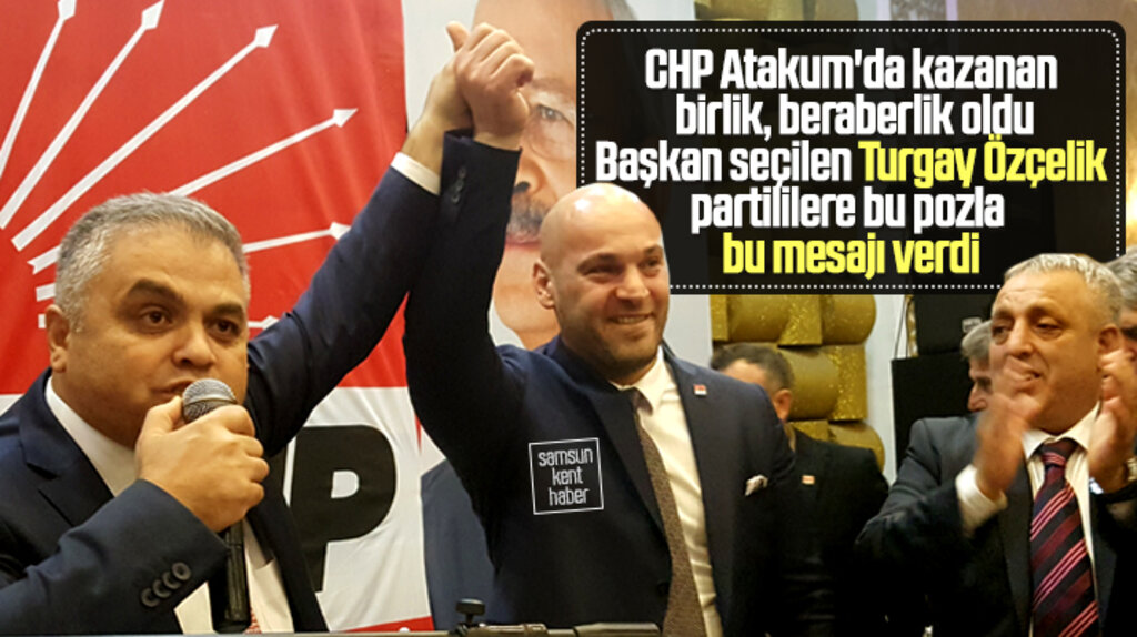 Samsun'da CHP Atakum İlçe Başkanlığına Turgay Özçelik 195 oy alarak seçildi