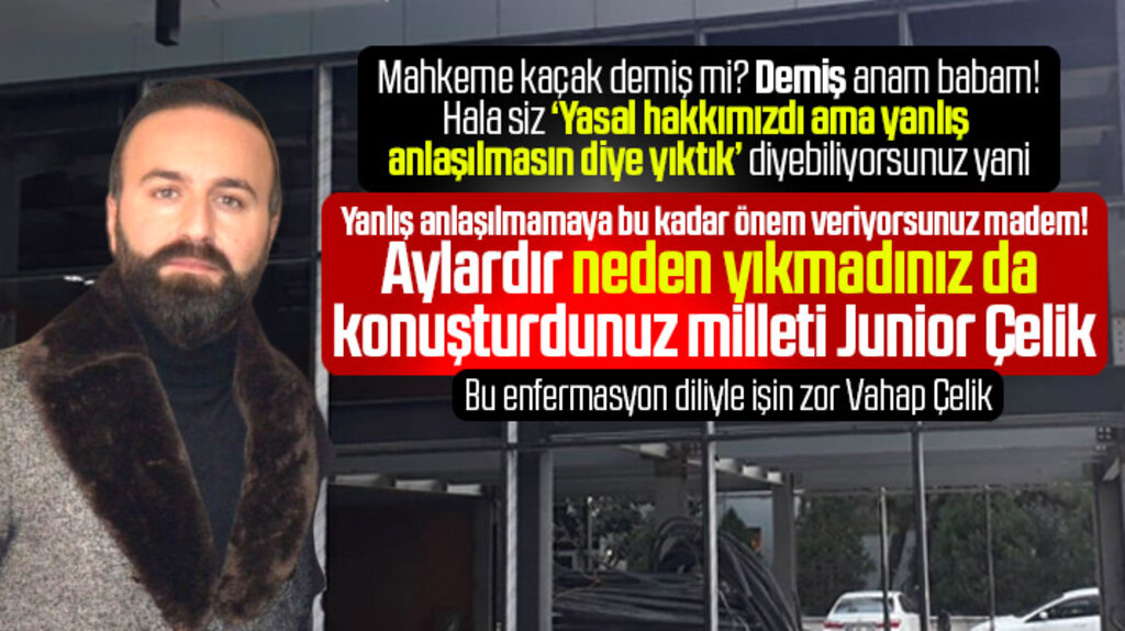 Atakum Cıty Mall AVM kaçak yapıyı kendisi yıktı