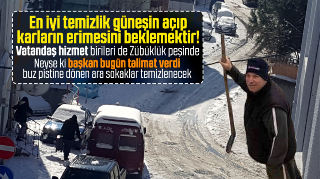 Samsun'da kardan buz pistine dönen yolları belediyeler halen temizleyemedi
