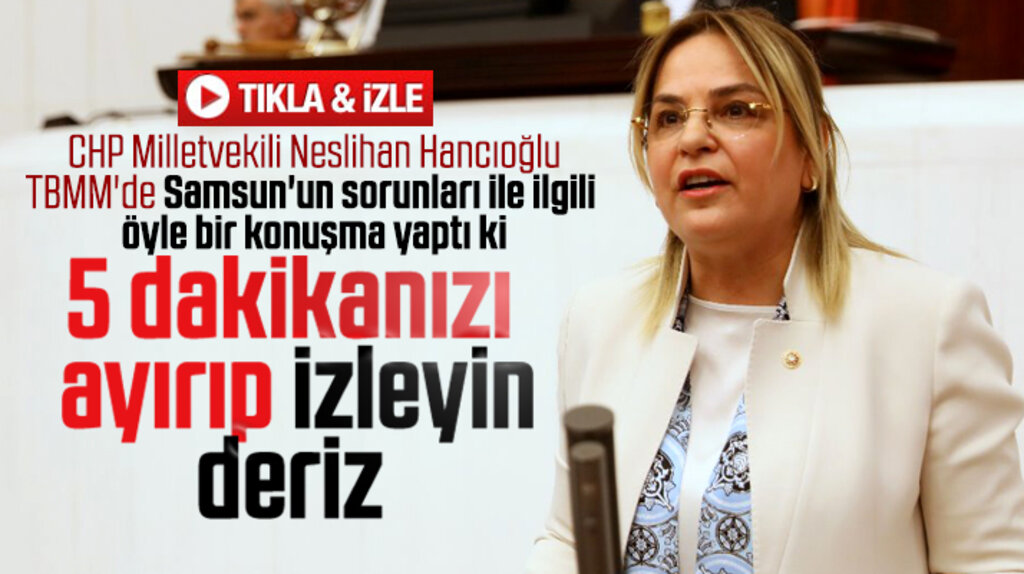 Hancıoğlu'nun Samsun'un sorunları ile ilgili yaptığı konuşma gündem oldu