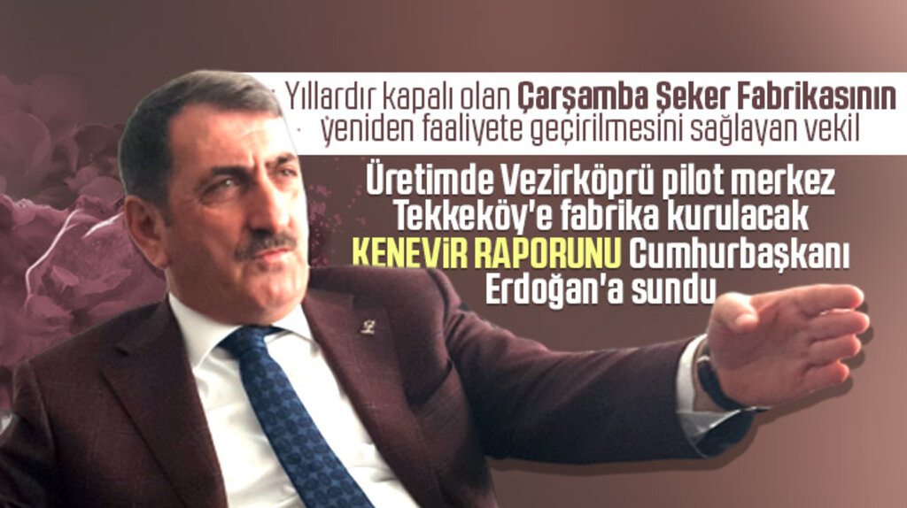 Milletvekili Fuat Köktaş Cumhurbaşkanı Erdoğan'a Kenevir raporunu sundu