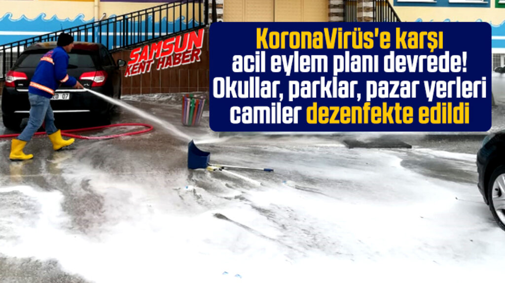 Samsun'un Atakum ilçesinde Korona Virüs'e karşı acil eylem planı devreye konuldu