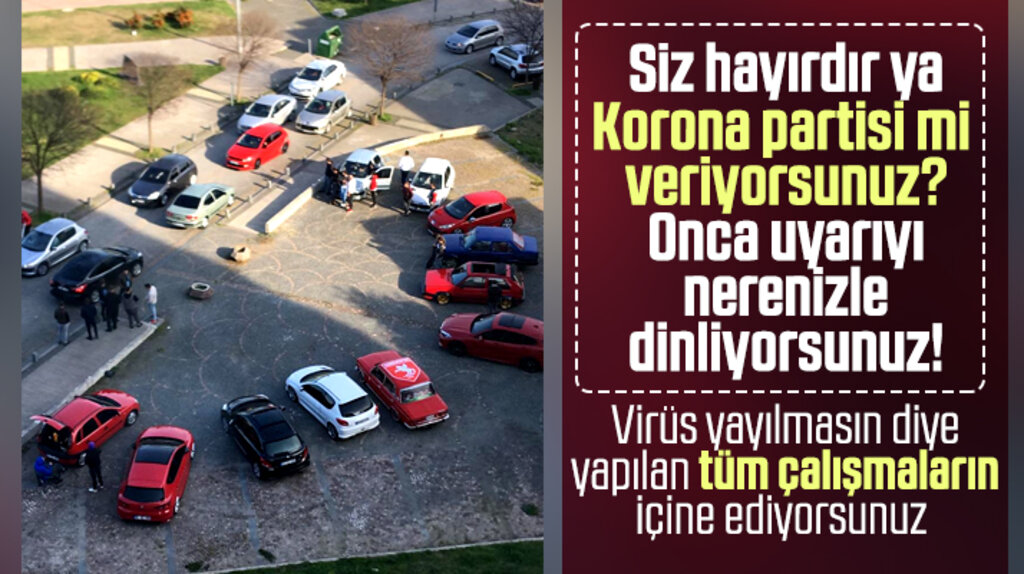 Samsun'da sorumsuz vatandaşlar Korona uyarılarına rağmen bildiğini okuyor