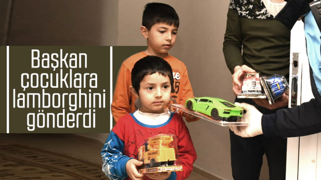 Mustafa Demir, doğum günü olan iki küçük kardeşe oyuncak gönderdi