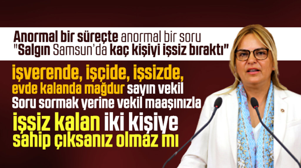 CHP'li Hancıoğlu, Korona nedeniyle Samsun'da kaç kişinin işsiz kaldığını sordu