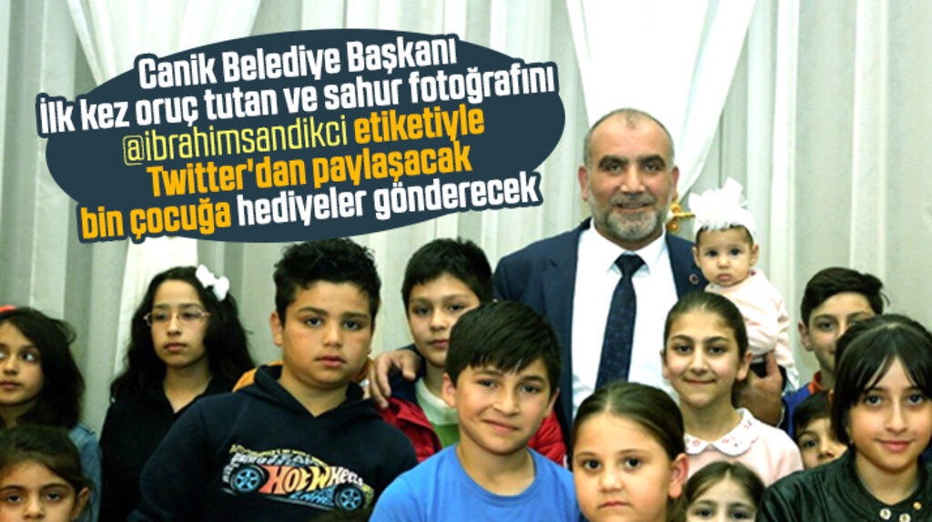 İbrahim Sandıkçı sahur fotoğrafını gönderen çocuklara hediyeler verecek