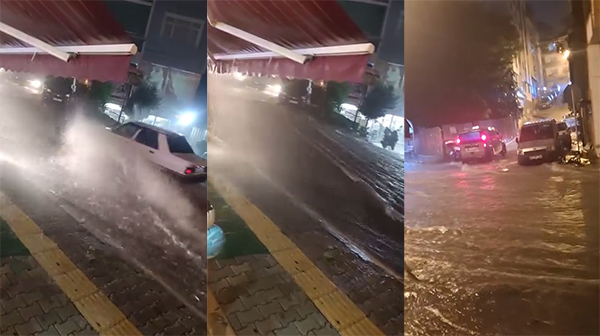 Samsun sular altında! Sağanak yağmurdan dehşet görüntüler